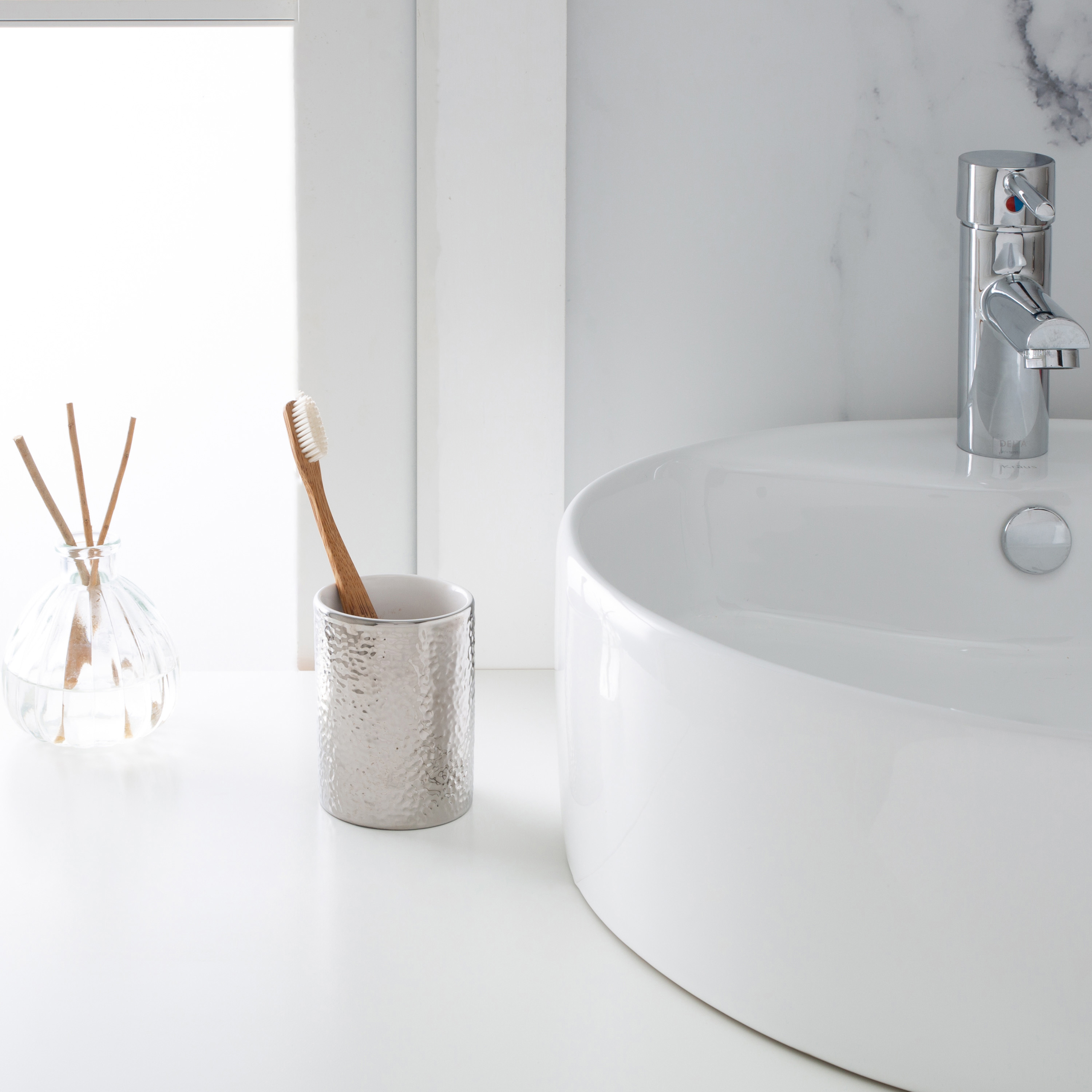 ELLE Paris Hammered Metallic Ceramic Tumbler