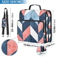 thumbnail image 2 of FORMRS Zipper Binder with Shoulder Strap 2-inch Ring 500 Sheet Capacity File Bag, Blue Geometric, 2 of 5