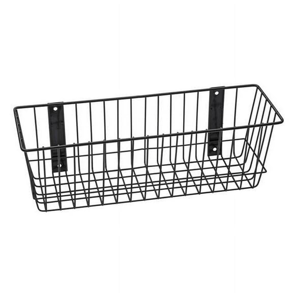 Rack'Em 9082-B Mount Anywhere Black Wire Basket 18"x6"x6" Provides Versatile Storage All Of Your outdoor Gear, Supplies and Organizational Needs.