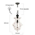 thumbnail image 6 of 1-Light Wooden Vintage Chandelier Distressed Wood Pendant Light, 6 of 6