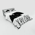 thumbnail image 3 of Ambesonne Adventure Bedding Set 3 Pcs, Explore Wild Forest, Twin, Black White, 3 of 3