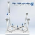 thumbnail image 3 of MaxKare Shower Chair with Removable Back and Padded, 8 Adjustable Height, 300LBS Max Weight, 3 of 9