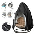 thumbnail image 1 of Cubierta para Silla de Huevo Colgante perfecl Impermeable para Exteriores Negro 115x190x1cm, 1 of 8