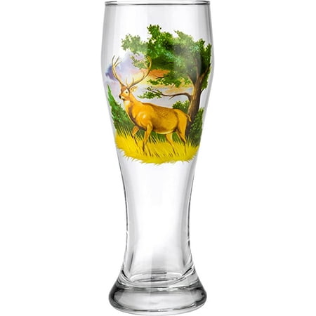 

Victoria Bella 42116-03 European Made Classic Pilsner Glasses. 14oz Deer Pattern.