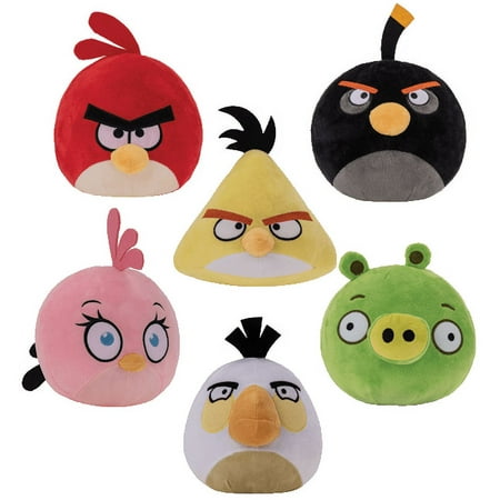 Rovio Soft Stuffed Animals and Plush Toys, Cotton Multicolor, 6 Count