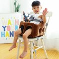 thumbnail image 3 of Asiento de bebé Funda de apoyo para sofá Silla de felpa Asiento de alimentación Piel Sin relleno (B) Ehuebsd sin BPA, 3 of 6