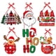 thumbnail image 2 of Decoración navideña para colgar en la puerta, para fiestas, árbol de Navidad, Papá Noel, muñeco de nieve, alce, adornos para colgar en la pared, Feliz Navidad, 2 of 5