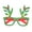M, variant on Christmas Decorative Glasses Sequin Santa Hat Antlers Shape Children Party Photo Prop Festive New Year Cosplay Novelty Glasses