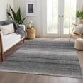 thumbnail image 6 of Addison Rugs Mayfield Premium Machine Washable Transitional Stripes Gray Rectangle Rug, 9' x 12', 6 of 6