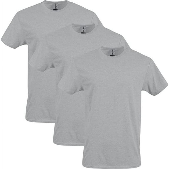 Gildan Men's Heavy Cotton T-Shirt, Style G5000, Large, Pack of 3