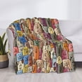 thumbnail image 3 of Fotbe Funny Dogs Family Manta de Franela con Estampado, Manta Ultrasuave para Cama, Sofá, Auto, Hipoalergénica y Antibolitas-40"x30", 3 of 6