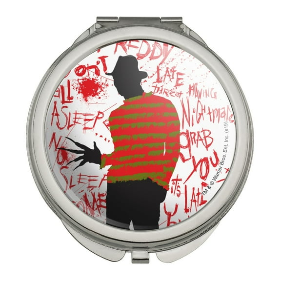 A Nightmare on Elm Street Freddy Compact Travel Purse Handbag Makeup Mirror