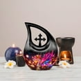 thumbnail image 7 of MUKTIVE Colourful Dragon Burial Urns for Adult Human Ashes - Memorial Urns for Women Ashes - Large Urn for Men 10 Inch - Cross Drop Adult Black Urn - Remembrance for Mom and Dad, 7 of 7