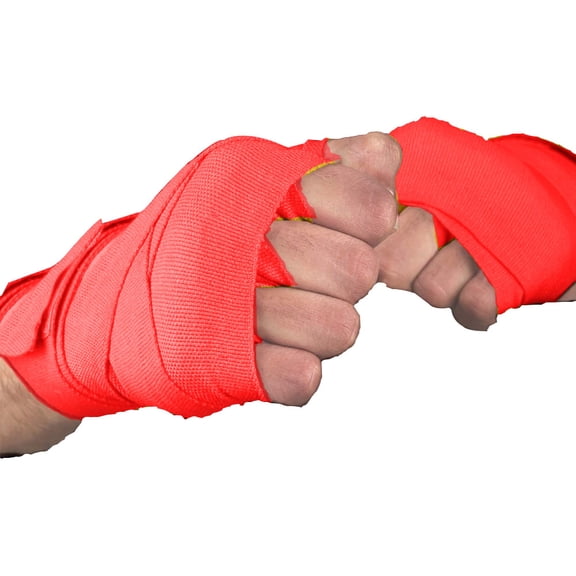 Cotton Bandage Boxing Wrist Bandage Hand Wrap Combat Protect Boxing Kickboxing Handwraps Training - Red