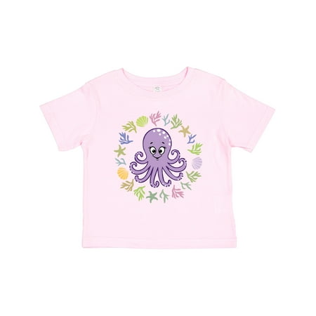 

Inktastic Octopus Cute Girls Outfit Gift Toddler Toddler Girl T-Shirt
