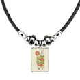 thumbnail image 1 of el zumo de fruta de fresa ilustración patron collar a mano colgante de cuerda de cuero Unbranded M, 1 of 3