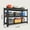3-Tier 32"Hx27.5"Wx14"D, variant on BIBEARBIBEAR 3-Tier Heavy Duty Metal Garage Shelving Unit, 1650 Lbs Capacity, Adjustable Steel Industrial Storage Rack, 32"H×27.5"W×14"/12"D for Tools Equipment Organization