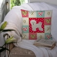 thumbnail image 3 of Bichon Fris? 2 Love Fabric Decorative Pillow Red, 3 of 4
