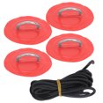thumbnail image 2 of Haofy Inflatable Boat D‑Ring Pad, Kayak D‑Ring Pad Sturdy For PVC Inflatable Boat Raft, Dinghy, Kayak, Canoe, Surfboard, 2 of 8