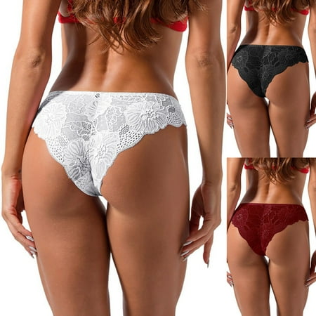 

New Hot Panties For Women Crochet Lace Lace-up Panty Sexy Hollow Out Underwear