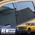 thumbnail image 3 of ALLTIMES 4PCS Car Pillar Post Trims for Ford Ranger 2023-2024, Gloss Black PC Soft, 3 of 5