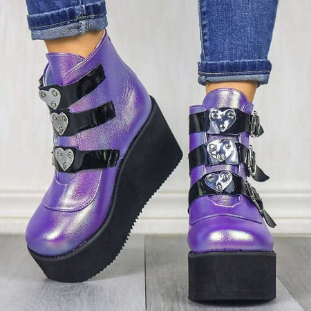

Xysaqa Womens Wedge Shoes Womens Walking Shoes New Style Female Personality Colorful Platform Wedge Heel Fashion Women s Shoes Women s Casual Shoes on Clearance