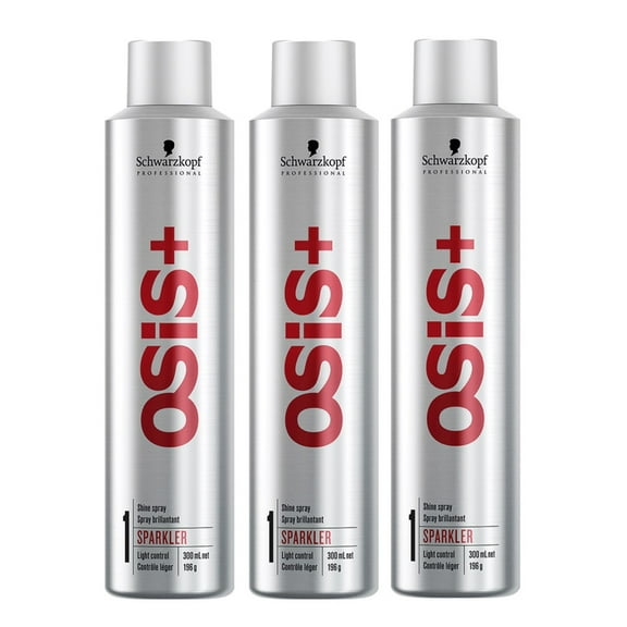Schwarzkopf Osis  Sparkler Shine Hair Spray 300 ml each (Pack of 3)