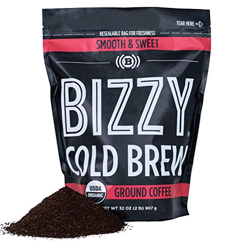Bizzy Organic Cold Brew Coffee Smooth & Sweet Blend Coarse Ground
