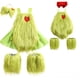 thumbnail image 2 of Nuevo disfraz de Navidad para niños, vestido de Navidad, disfraz de grinch peludo verde, Falda corta, 2 of 4