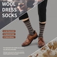 thumbnail image 4 of 6 Pairs Merino Wool Socks for Men, Mens Black Winter Thermal Wool Dress Crew Hiking Socks, 4 of 7