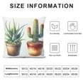 thumbnail image 5 of JRXY Throw Pillow Cover Festival Gifts Hot Tropical Desert Succulents Plants Cactus Potted Summer Decor Decorative Home Sofa Chair Car Lumbar Throw Pillow Case Cushion Cover White, 5 of 5