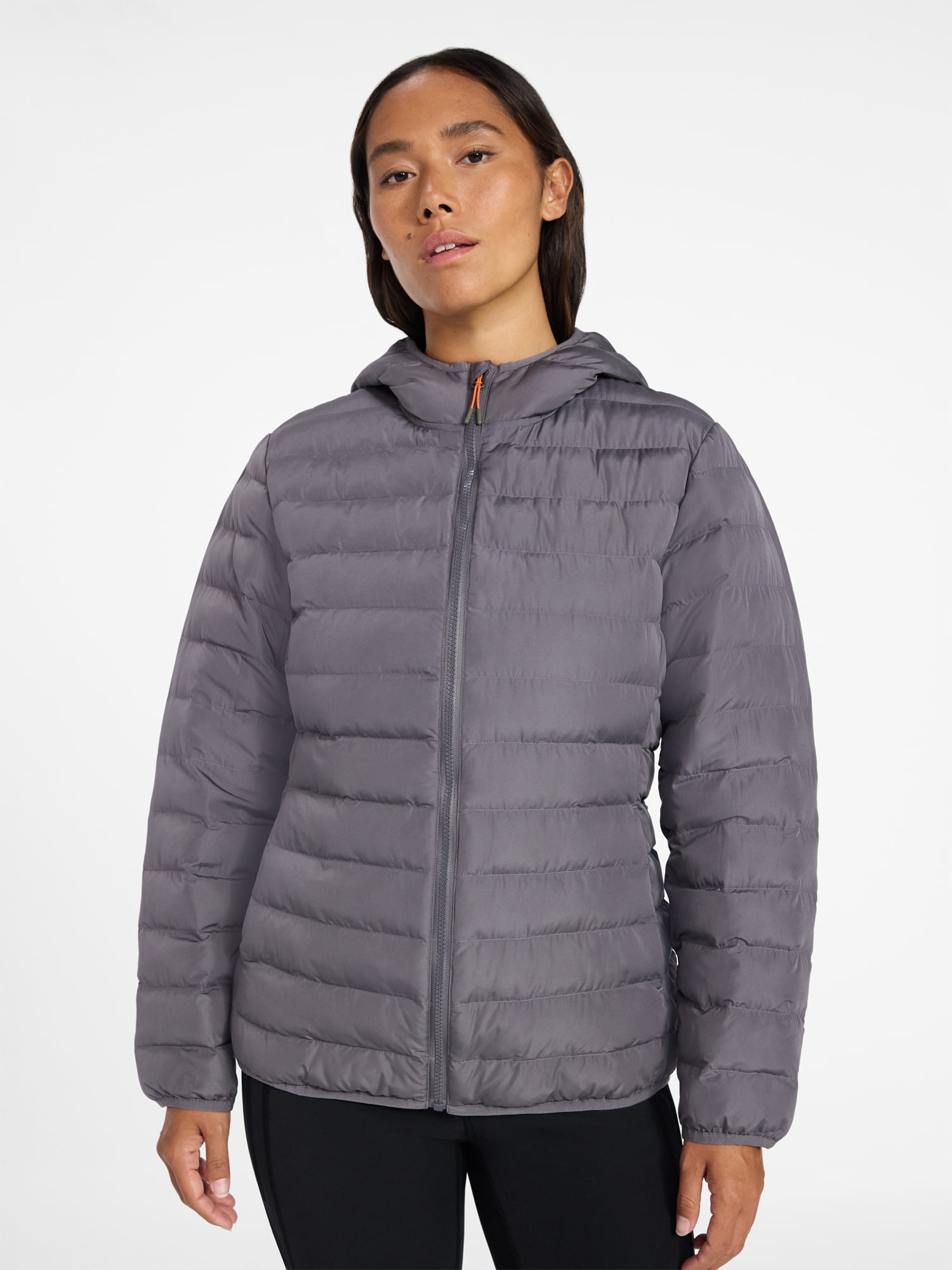 Ozark Trail Women's and Women's Plus Size Core Puffer Jacket with Hood, Sizes XS-3X