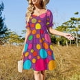 thumbnail image 2 of Colorful Dots 2025 Dress Evening Elegant And Chic Women for Outfits Beach Clothes Women Dress, 2 of 6