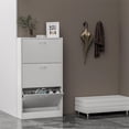 thumbnail image 2 of Canddidliike Simple 3 Tier Drawer Shoe Cabinet, Narrow Shoe Rack Organizer Shelves for Closet Hallway Bedroom Entryway, White, 2 of 10