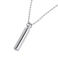 thumbnail image 2 of Stainless Steel Pill Case Holder Cylinder Cremation Urn Memorial Pendant Necklace Keepsake 49*9mm---Product code 36785, 2 of 5