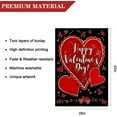 thumbnail image 2 of Happy Valentine''s Day House Flag 28 x 40 Inch Heart Garden Flag Decorative Double Sided Large Flag for Valentine''s Day Decoration, 2 of 5