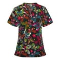 thumbnail image 2 of T-shirt à Manches Courtes à Col en V pour Femmes, 2 of 3