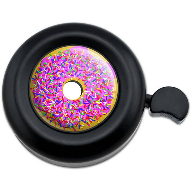Pink Donut Sprinkles Bicycle Handlebar Bike Bell