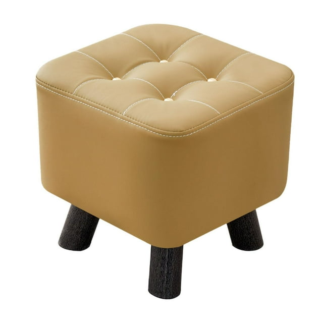 GUOOL Petit Tabouret Repose-Pieds Mobilier Tabouret Repose-Pieds Élégant pour Chambre Entrée Canapé Jaune