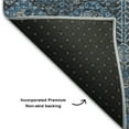 thumbnail image 3 of Addison Rugs Mayfield Washable Transitional Bohemian Blue Rectangle Rug, 10' x 14', 3 of 6