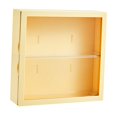 thumbnail image 1 of Wall Mounted Display Box Countertop Cabinet Organizer with Door Storage Box Clear Display Case for Mini Toys Action Figure Collectible Yellow, 1 of 8