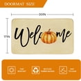 thumbnail image 3 of Fall Welcome Door Mat, Pumpkin Autumn Doormat Indoor Outdoor Non-Slip Mat for Home Entrance, Outside Entry, Floor, Patio 17x30 Inches (Welcome 6), 3 of 6