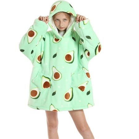 

MPWEGNP Fits Hoodie All Oversized For Kids Sizes One Sweatshirt Blanket Wearable Girls Coat&jacket Girls Fleece Blanket Throw Giraffe Blankets And Throws for Kids