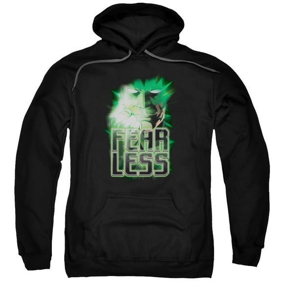 Green Lantern Fearless Adult Pullover Hoodie Sweatshirt Black
