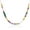 C-Colorful, variant on Beaded Gemstone Necklace for Women, Colorful Boho Bead Choker Natural Stone Surfer Beach Necklaces 14K Gold Plated Summer Handmade Jewelry