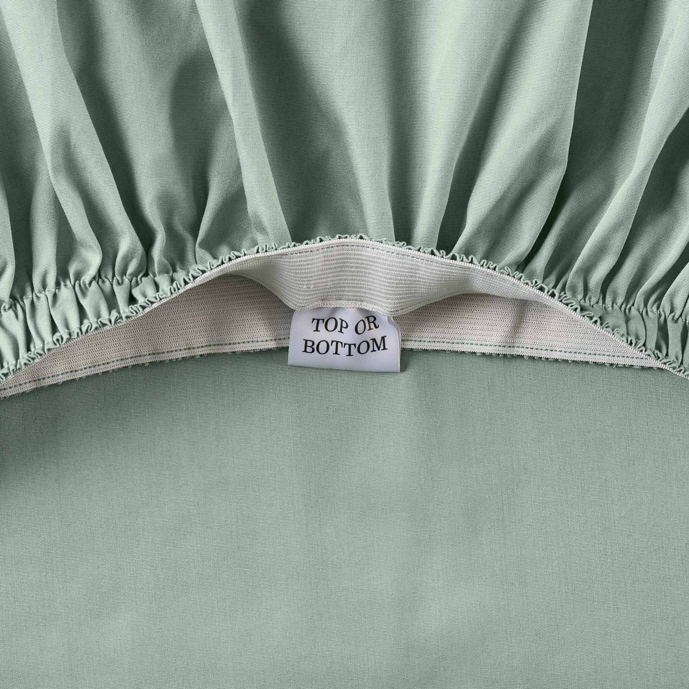 Better Homes & Gardens Cool & Crisp 4-Piece 300 Thread Count Green River Cotton Percale Sheet Set, Queen