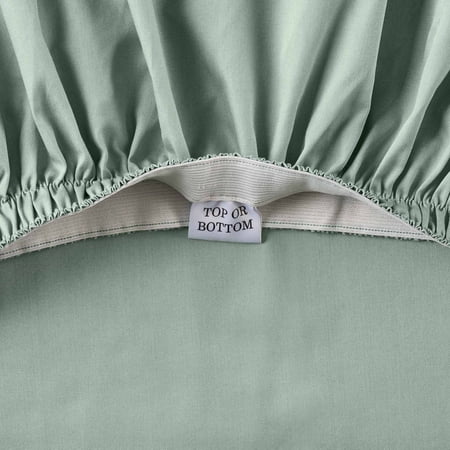 BETTER HOMES & GARDENS COOL & CRISP 4-PIECE 300 THREAD COUNT GREEN RIVER COTTON PERCALE SHEET SET, FULL