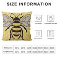 thumbnail image 5 of COMIO  Yellow Bee Pillow Covers , Bee Summer Honeycomb Farmhouse Decorations Throw Pillow Covers Beehive Honeybee Seasonal Outdoors Decorative Cushion Case for Couch Sofa Home, 5 of 5