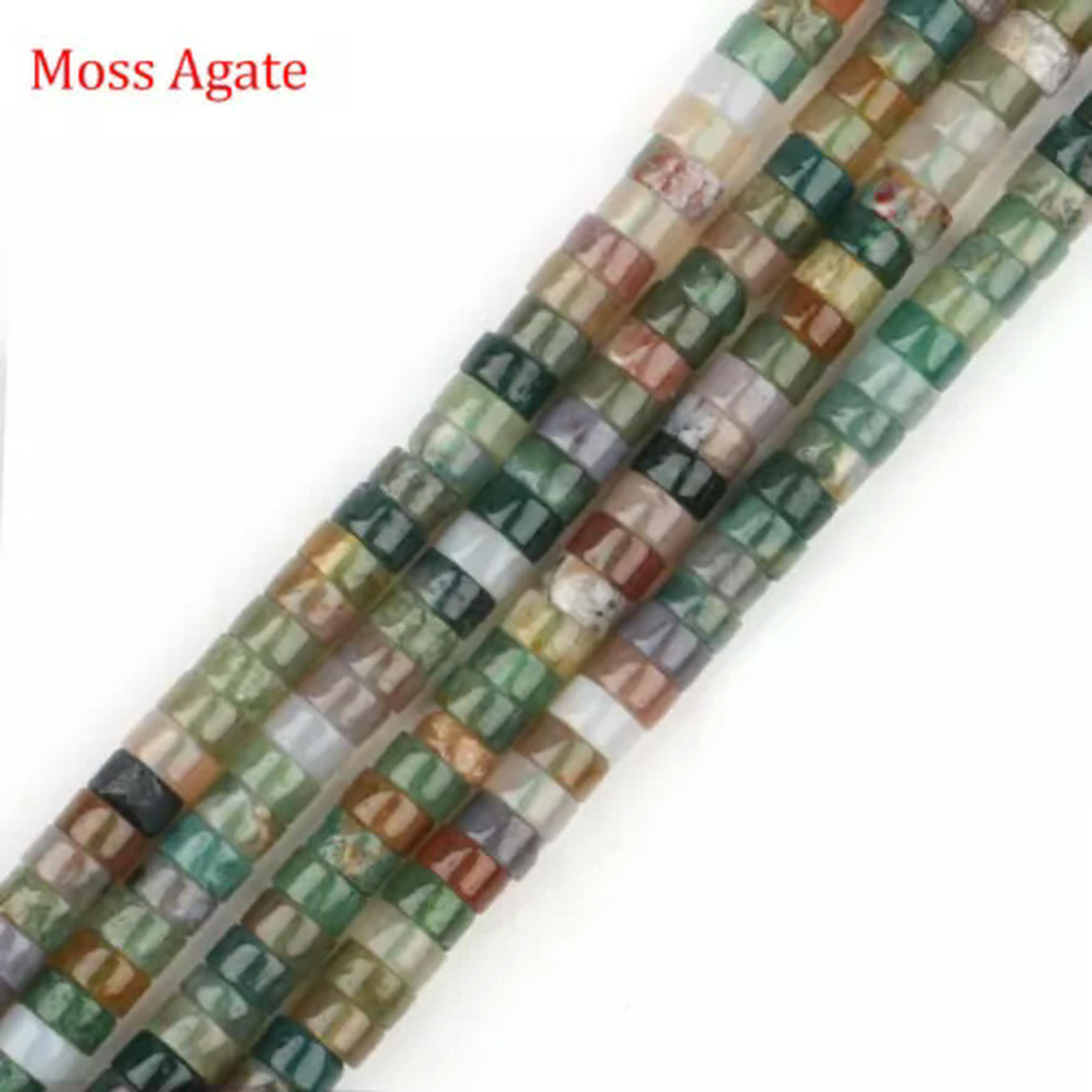 2x4mm Assorted Gemstones Rondelle Crystal Spacer Loose Beads for Jewelry Making
