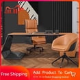 thumbnail image 2 of Corner Computer Desk Organizer Executive Modern Work Storage Office Desk Drawers Wooden Escritorios De Oficina Office Furniture My Lux Decor Round, 2 of 7